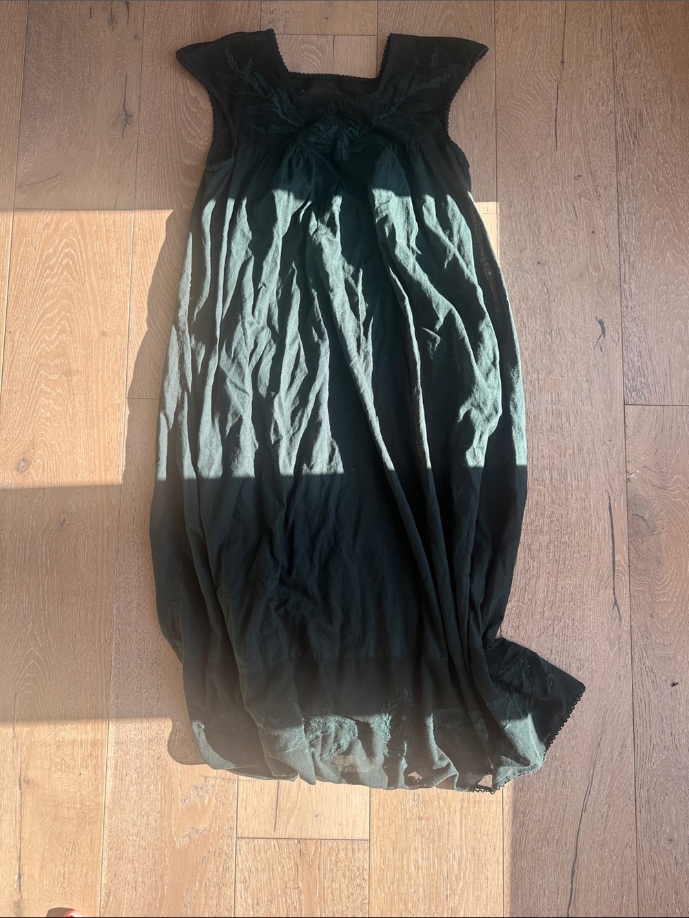 The Great Dawn Plastron Dress In Green Size 1
